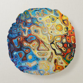 Almofada Redonda Travesseiro decorativo redondo (16")