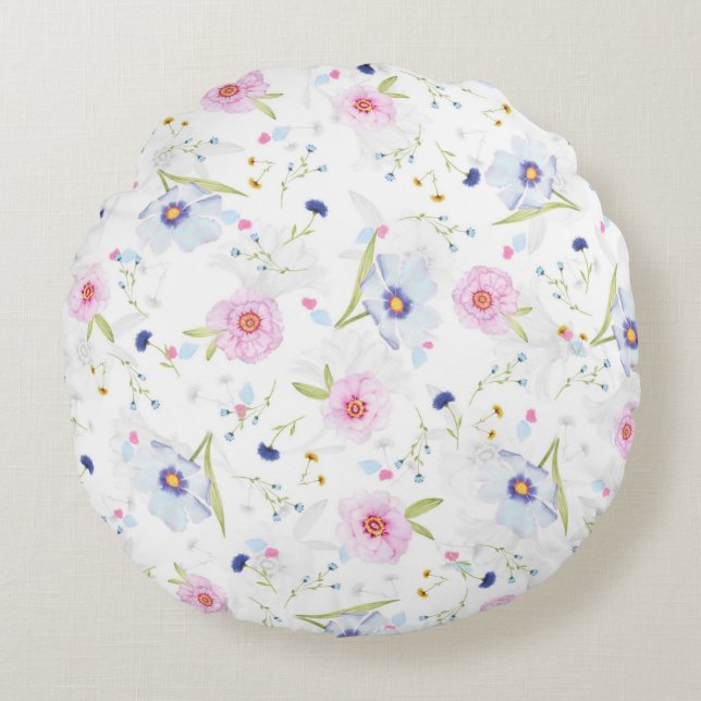 Almofada Redonda Travesseiro decorativo redondo (16") (Frente)