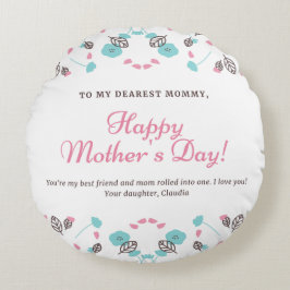 Almofada Redonda Travesseiro decorativo redondo (16")