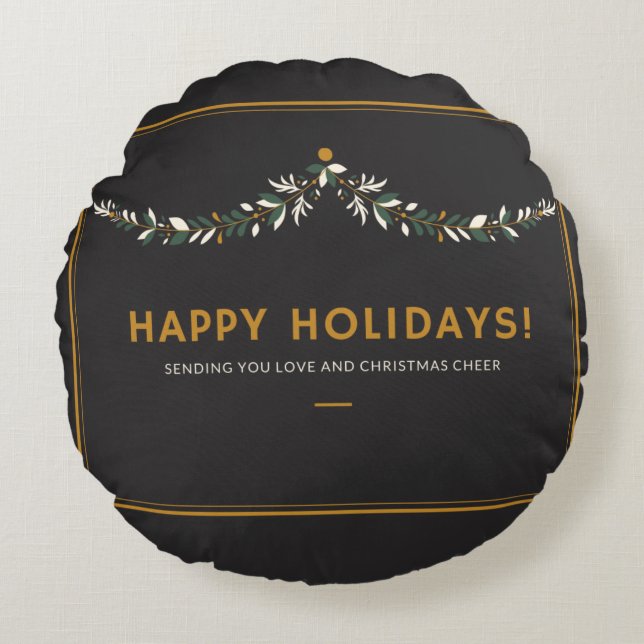 Almofada Redonda Travesseiro decorativo redondo (16") (Frente)