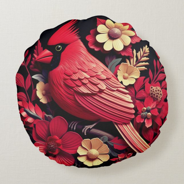 Almofada Redonda Travesseiro decorativo redondo (16") (Verso)