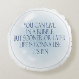 Almofada Redonda travesseiro decorativo redondo bolha