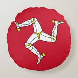 Almofada Redonda Travesseiro decorativo redondo com bandeira da Ilh