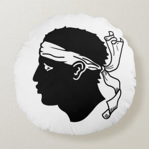 Almofada Redonda Travesseiro decorativo redondo com pavilhão da Cór