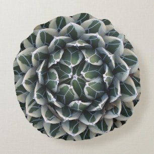 Almofada Redonda Travesseiro decorativo redondo da agave, algodão