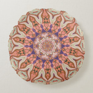 Almofada Redonda Travesseiro decorativo redondo da mandala