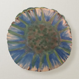 Almofada Redonda TRAVESSEIRO DECORATIVO redondo de algodão IRIS | m