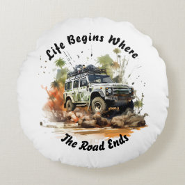 Almofada Redonda Travesseiro decorativo redondo de aventura para au