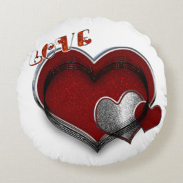 Almofada Redonda Travesseiro decorativo redondo de poliéster branco