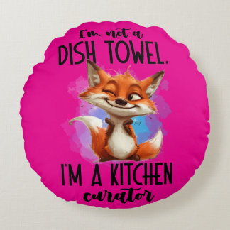 Almofada Redonda Travesseiro decorativo redondo de poliéster escova