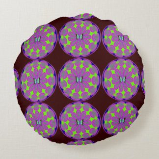 Almofada Redonda Travesseiro decorativo redondo de poliéster escova