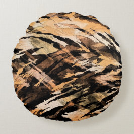 Almofada Redonda Travesseiro decorativo redondo de poliéster escova