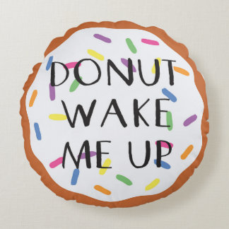 Almofada Redonda Travesseiro decorativo redondo de poliéster escova