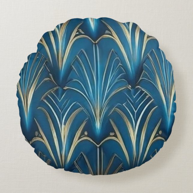 Almofada Redonda Travesseiro decorativo redondo de poliéster Na mod (Frente)