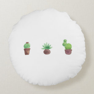 Almofada Redonda Travesseiro decorativo redondo do design do cacto