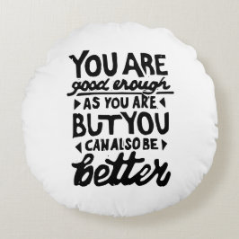 Almofada Redonda Travesseiro decorativo redondo Impressão de cotaçã