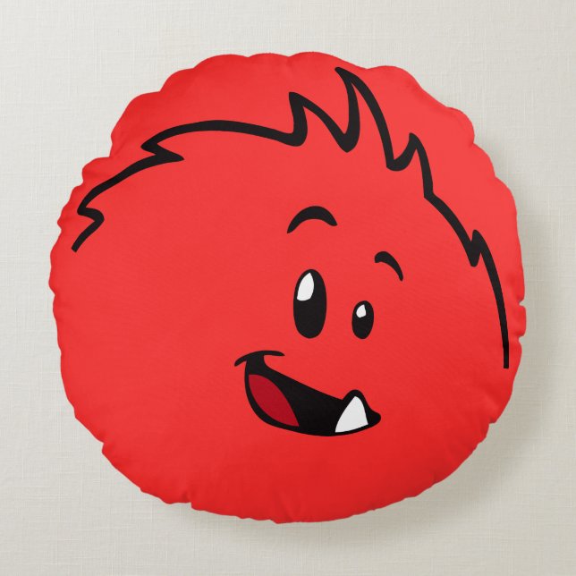 Almofada Redonda Travesseiro decorativo Roly-Poly Monster (Frente)