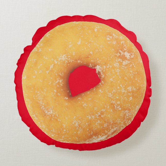 ALMOFADA REDONDA TRAVESSEIRO DECORATIVO ROSQUINHA 31 (Frente)