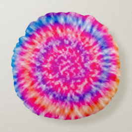 Almofada Redonda Travesseiro decorativo Tie Dye