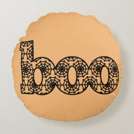 Almofada Redonda travesseiro decorativo web boo spider