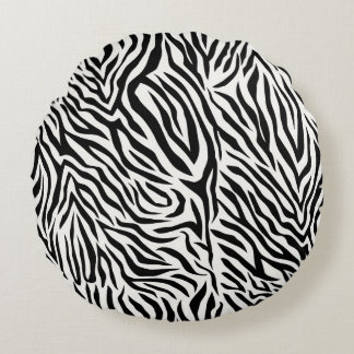 Almofada Redonda Travesseiro decorativo Zebra Round (16")