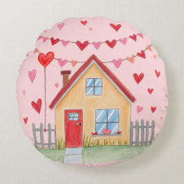 Almofada Redonda travesseiro dia de os namorados