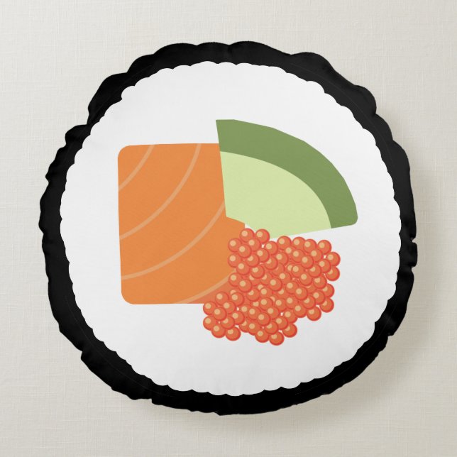 Almofada Redonda Travesseiro do sushi (Frente)