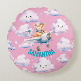 Almofada Redonda Travesseiro do Ursinho piloto