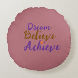 Almofada Redonda Travesseiro Dourado rosa