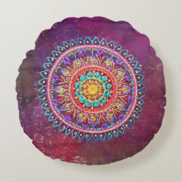 Almofada Redonda Travesseiro Estilo Boêmio