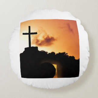 Almofada Redonda travesseiro felz pascoa