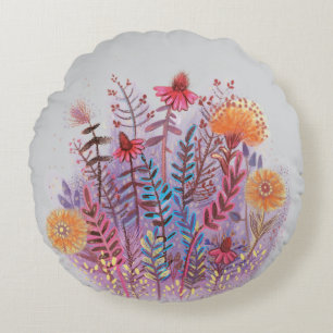 Almofada Redonda travesseiro floral giro
