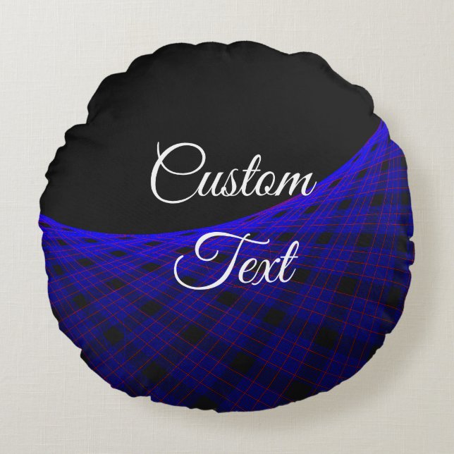 Almofada Redonda Travesseiro Geométrico Redondo De Carpete Espacial (Frente)