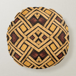 Almofada Redonda Travesseiro II da colagem de Kuba do africano