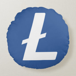 Almofada Redonda Travesseiro Litecoin