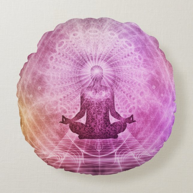 Almofada Redonda Travesseiro Mandala (Frente)