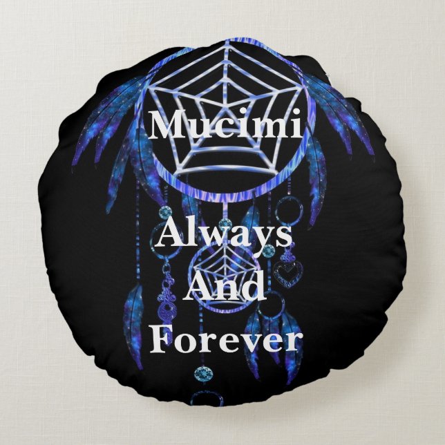 Almofada Redonda Travesseiro Mucimi redondo (Verso)