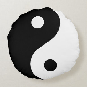 Almofada Redonda Travesseiro na moda de Ying Yang