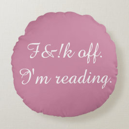 Almofada Redonda Travesseiro ofensivo da leitura