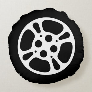 Almofada Redonda Travesseiro para Home Theater - Film Reel