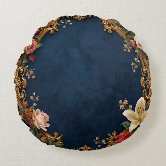 Almofada Redonda Travesseiro Personalizado Arredondado Moderno De 1 (Frente)