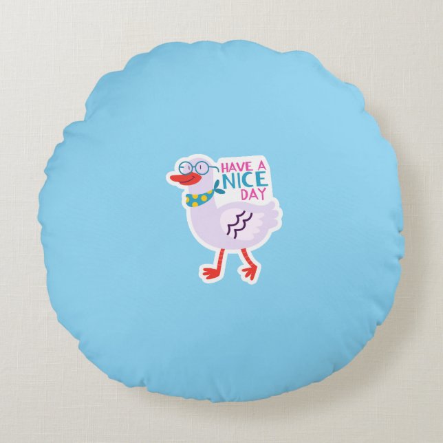 Almofada Redonda Travesseiro Push CozyRound™ (Frente)