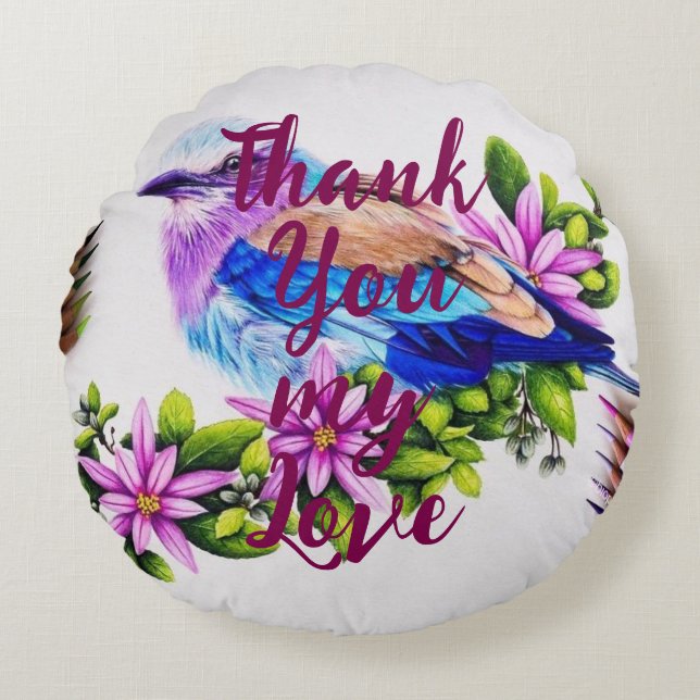 Almofada Redonda Travesseiro redondo (Frente)