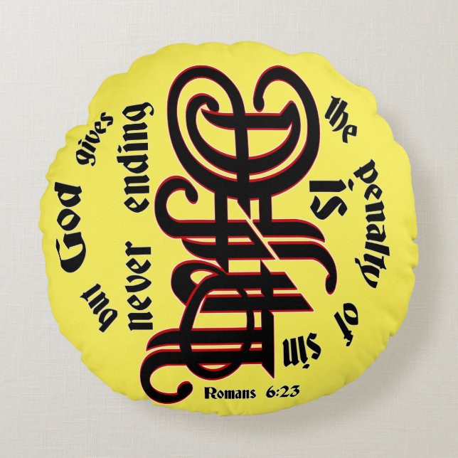 Almofada Redonda Travesseiro redondo (Frente)