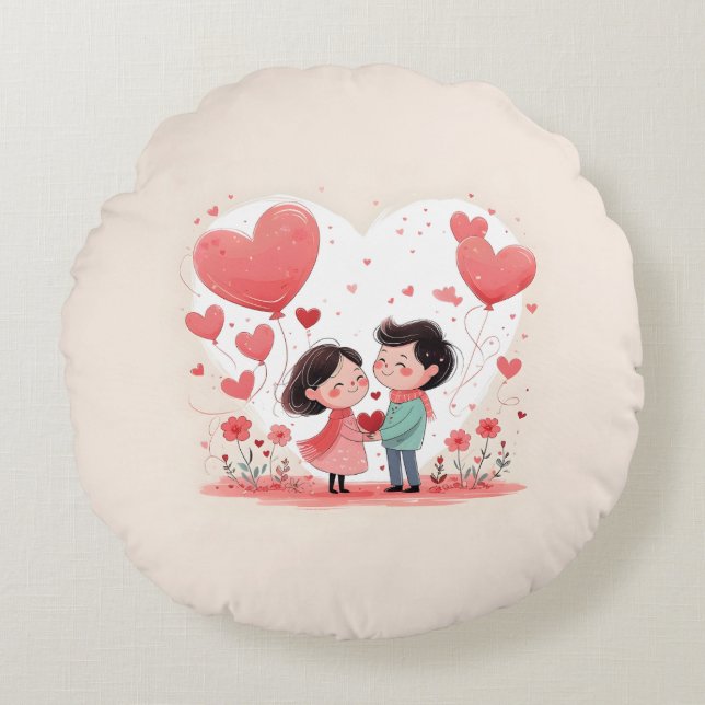 Almofada Redonda Travesseiro redondo (Frente)