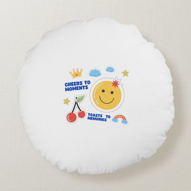 Almofada Redonda Travesseiro redondo (Verso)