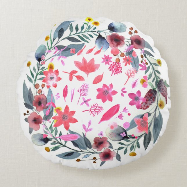 Almofada Redonda Travesseiro redondo 16 (Frente)