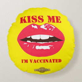 Almofada Redonda travesseiro redondo "BEIJA-ME"