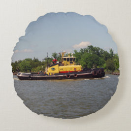 Almofada Redonda Travesseiro redondo Buldogue