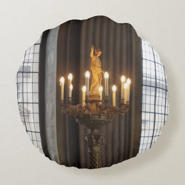 Almofada Redonda Travesseiro redondo Chandelier (Verso)